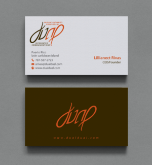Business Card Design by chandrayaan.creative for Dual Integrated Communications | Design: #10662488