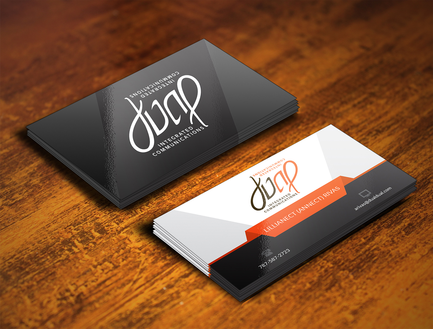 Diseño de Tarjeta de Presentación por Rahul Rao para Dual Integrated Communications | Diseño #10657856