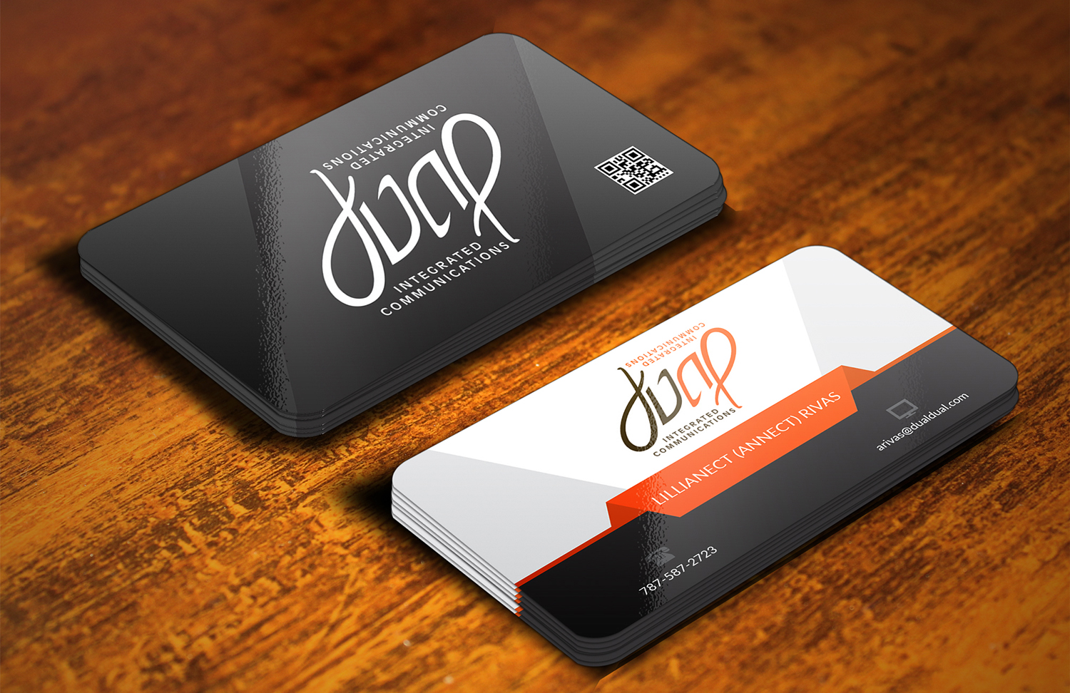 Business Card Design by Rahul Rao for Dual Integrated Communications | Design #10668191