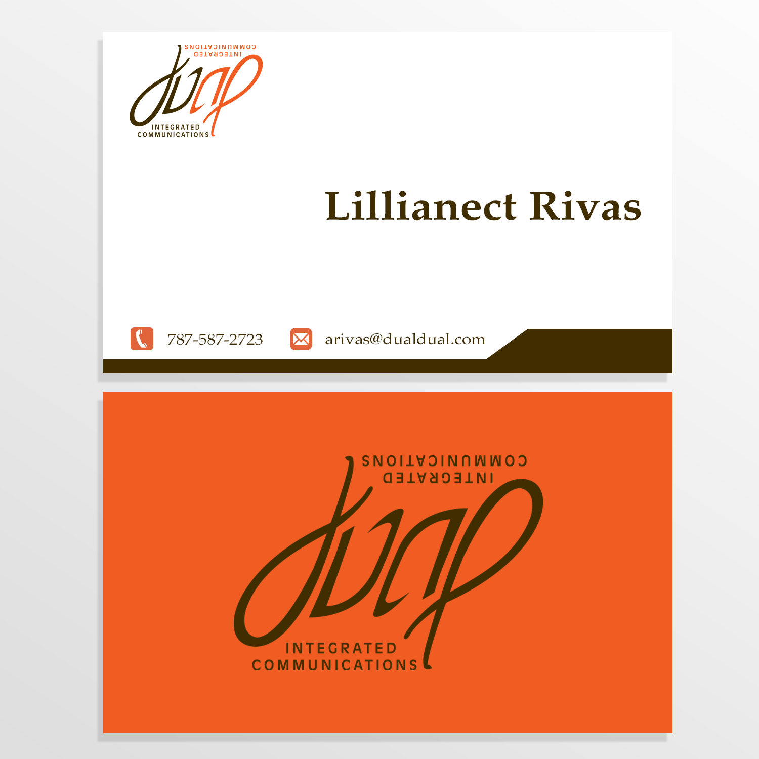 Diseño de Tarjeta de Presentación por John Rosel para Dual Integrated Communications | Diseño #10658368