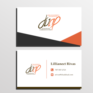 Visitenkarten-Design von John Rosel für Dual Integrated Communications | Design: #10665790