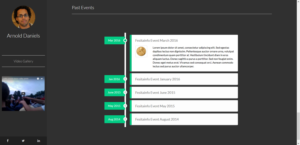 New profile page for existing party website | Web Design by bdesigner9