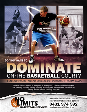 Flyer Design by earldesigns for No Limits Basketball Services | Design: #2251382