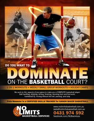Flyer Design by earldesigns for No Limits Basketball Services | Design: #2251869