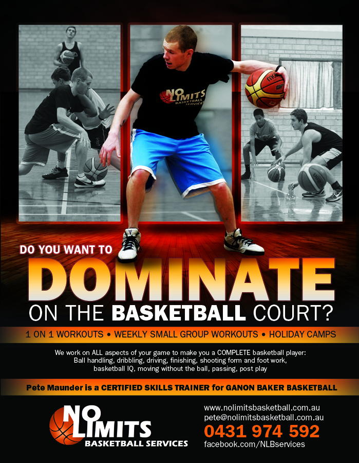 Diseño de Flyer por earldesigns para No Limits Basketball Services | Diseño #2251872
