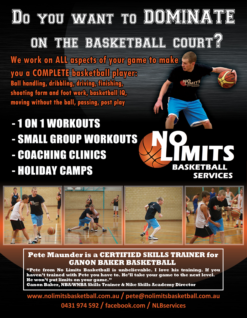 Flyer Design by Janith N. for No Limits Basketball Services | Design #2242336
