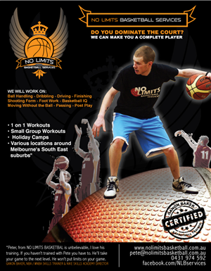 Flyer Design by Fe' Mathelier for No Limits Basketball Services | Design: #2243937