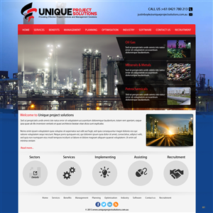 Web-Design von pb für Unique Project Solutions | Design: #2248472