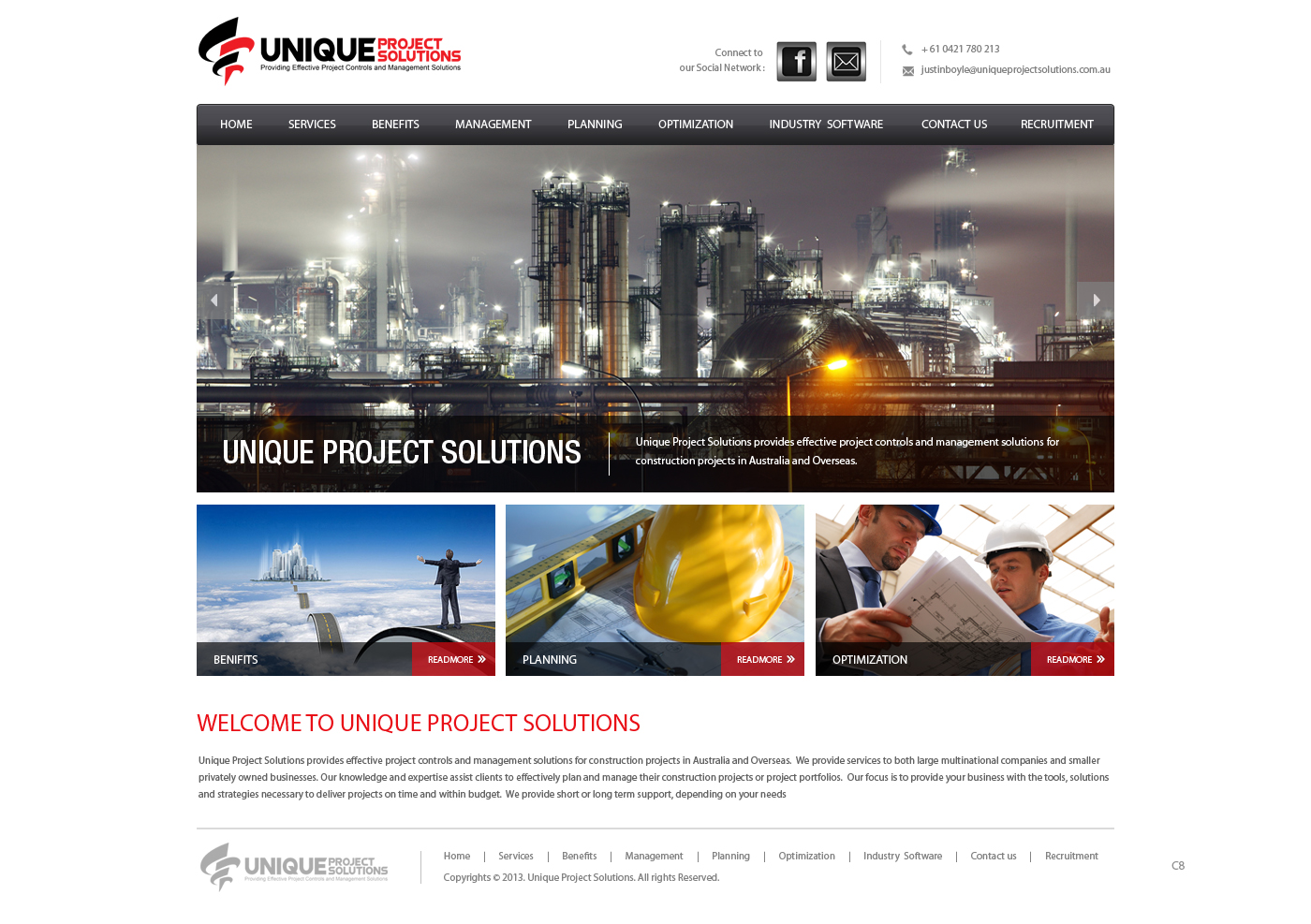 Web Design by pb for Unique Project Solutions | Design #2248480