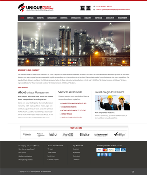 Web-Design von pb für Unique Project Solutions | Design: #2253505