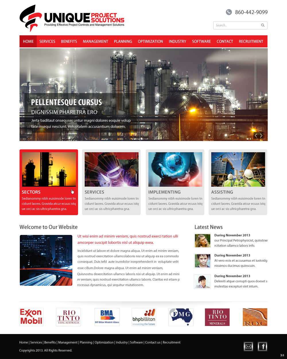 Web Design by pb for Unique Project Solutions | Design #2253526