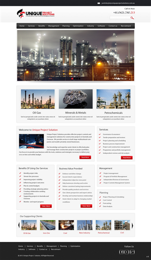 Web-Design von pb für Unique Project Solutions | Design: #2253553