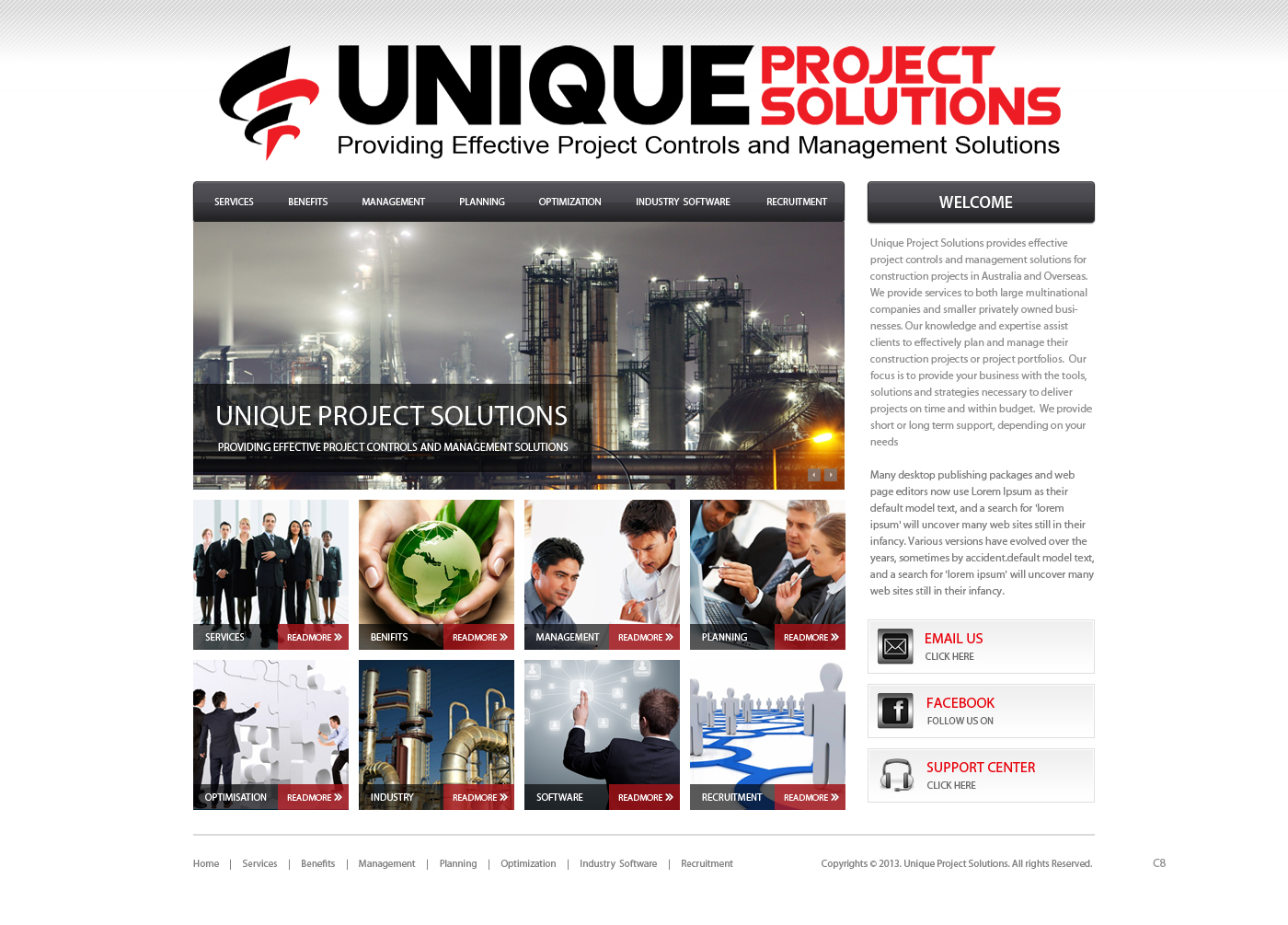 Web Design by pb for Unique Project Solutions | Design #2281446
