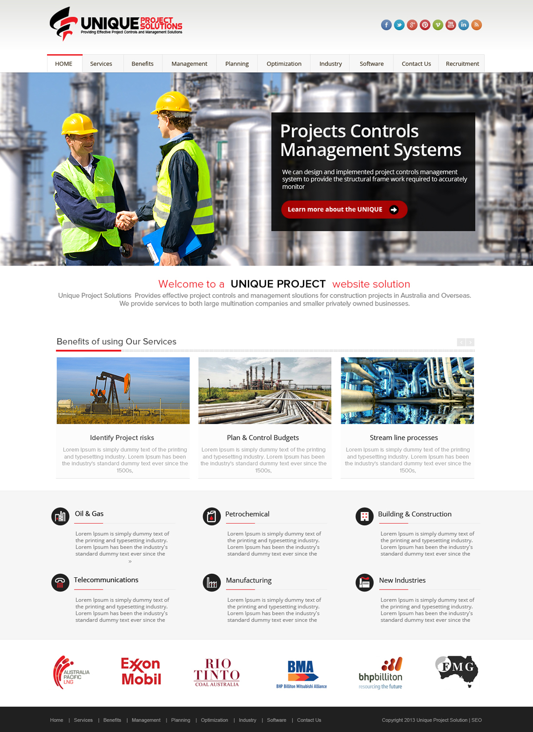Diseño Web por OM para Unique Project Solutions | Diseño #2255760