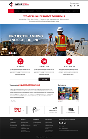 Web Design by OM for Unique Project Solutions | Design: #2261325