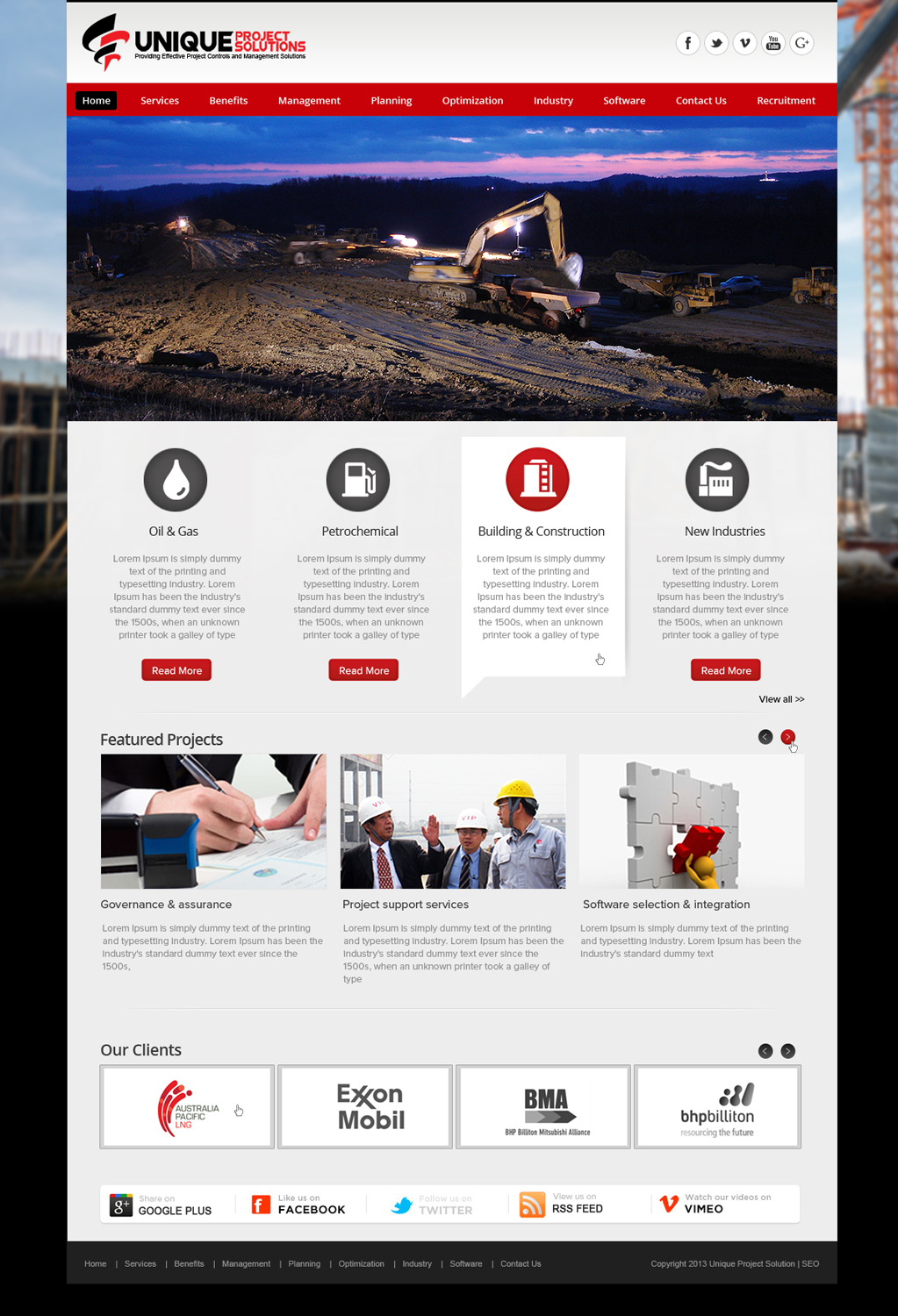 Web Design by OM for Unique Project Solutions | Design #2261361