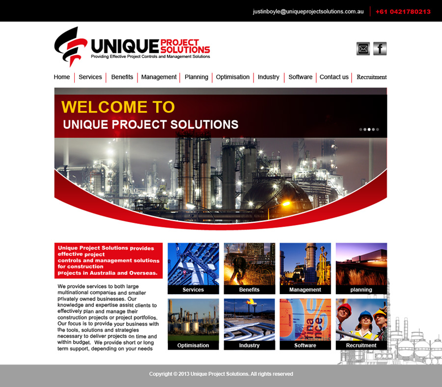 Web Design by Maya Dadgar for Unique Project Solutions | Design #2267694