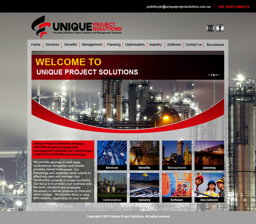 Diseño Web por Maya Dadgar para Unique Project Solutions | Diseño #2269093