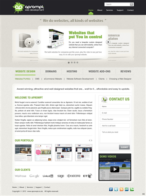 Diseño Web por pb para A Prompt Limited | Diseño: #2235030