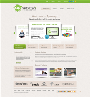 Web Design by pb for A Prompt Limited | Design: #2241601