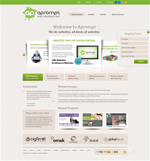 Web Design by pb for A Prompt Limited | Design: #2241609