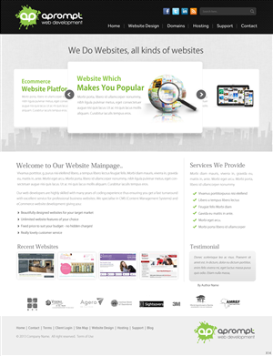 Web Design by pb for A Prompt Limited | Design: #2241621