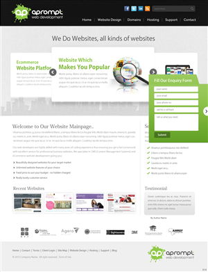 Web Design by pb for A Prompt Limited | Design: #2241629