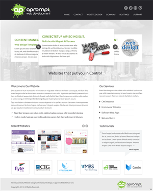 Web Design by pb for A Prompt Limited | Design: #2248344