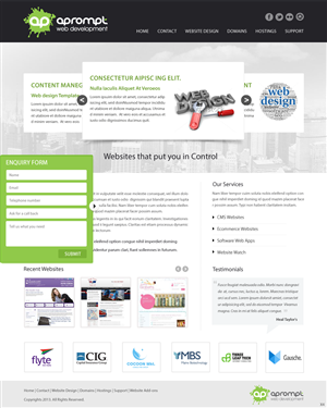 Web Design by pb for A Prompt Limited | Design: #2248345