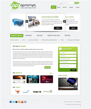 Web Design by pb for A Prompt Limited | Design: #2248346