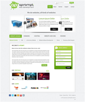 Web Design by pb for A Prompt Limited | Design: #2248347