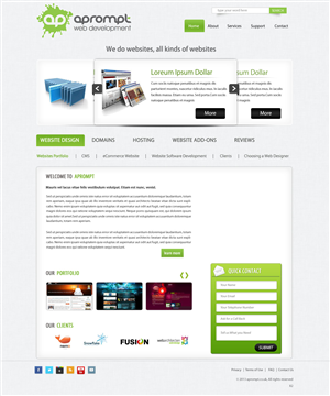Web Design by pb for A Prompt Limited | Design: #2248350
