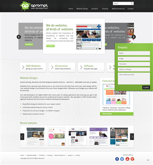 Web Design by pb for A Prompt Limited | Design: #2248356