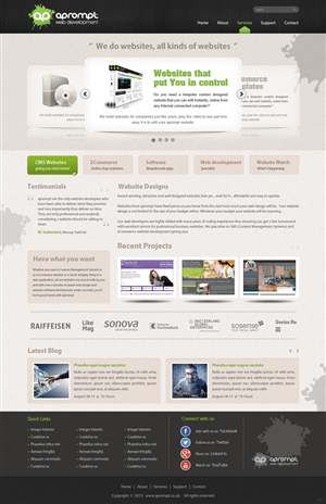 Web Design by pb for A Prompt Limited | Design: #2327830