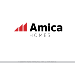 Diseño de Logo por isabel paoli para Amica Homes | Diseño: #10667582