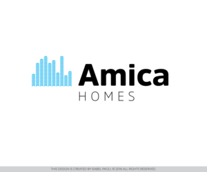 Diseño de Logo por isabel paoli para Amica Homes | Diseño: #10667583