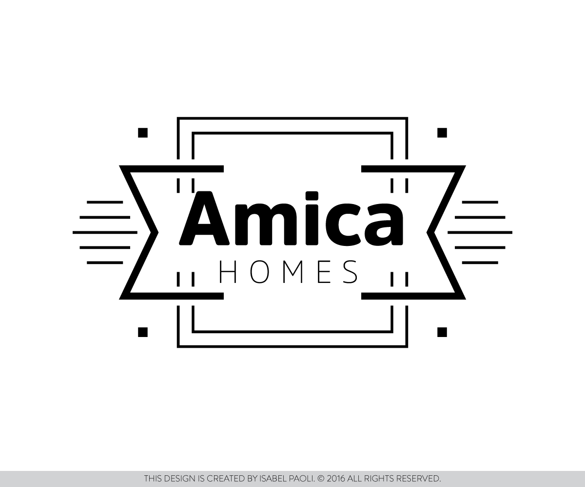 Logo Design by isabel paoli for Amica Homes | Design #10667584