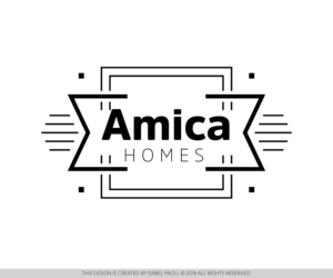 Diseño de Logo por isabel paoli para Amica Homes | Diseño: #10667584