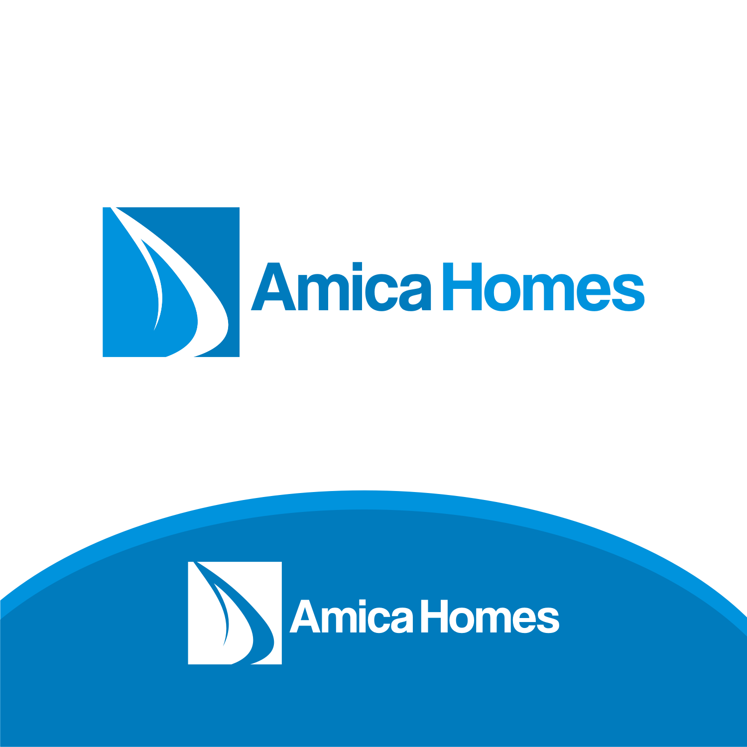 Logo Design by rafiakmal47 for Amica Homes | Design #10663658
