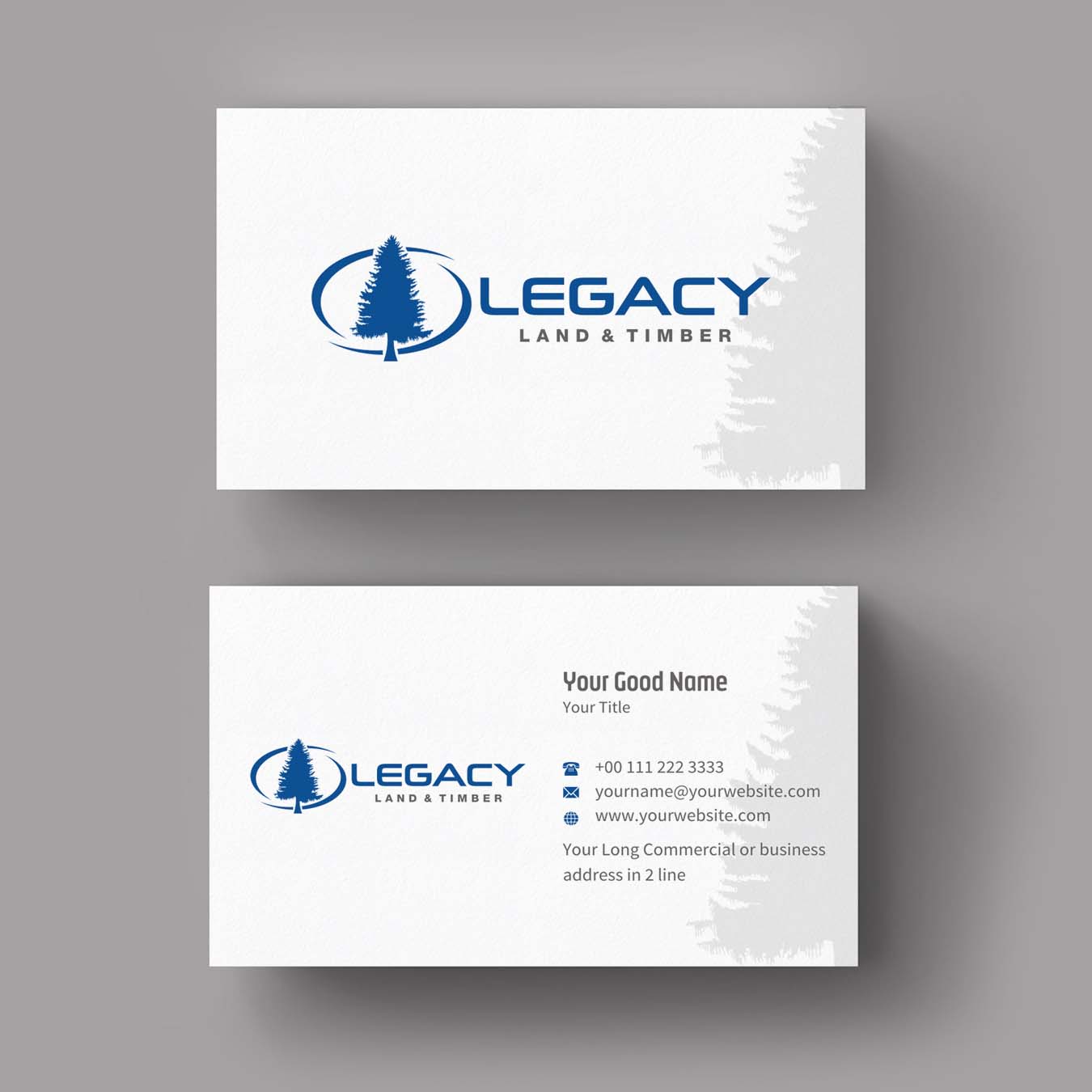 Diseño de Tarjeta de Presentación por INDIAN_Ashok para Legacy Land & Timber | Diseño #10672314