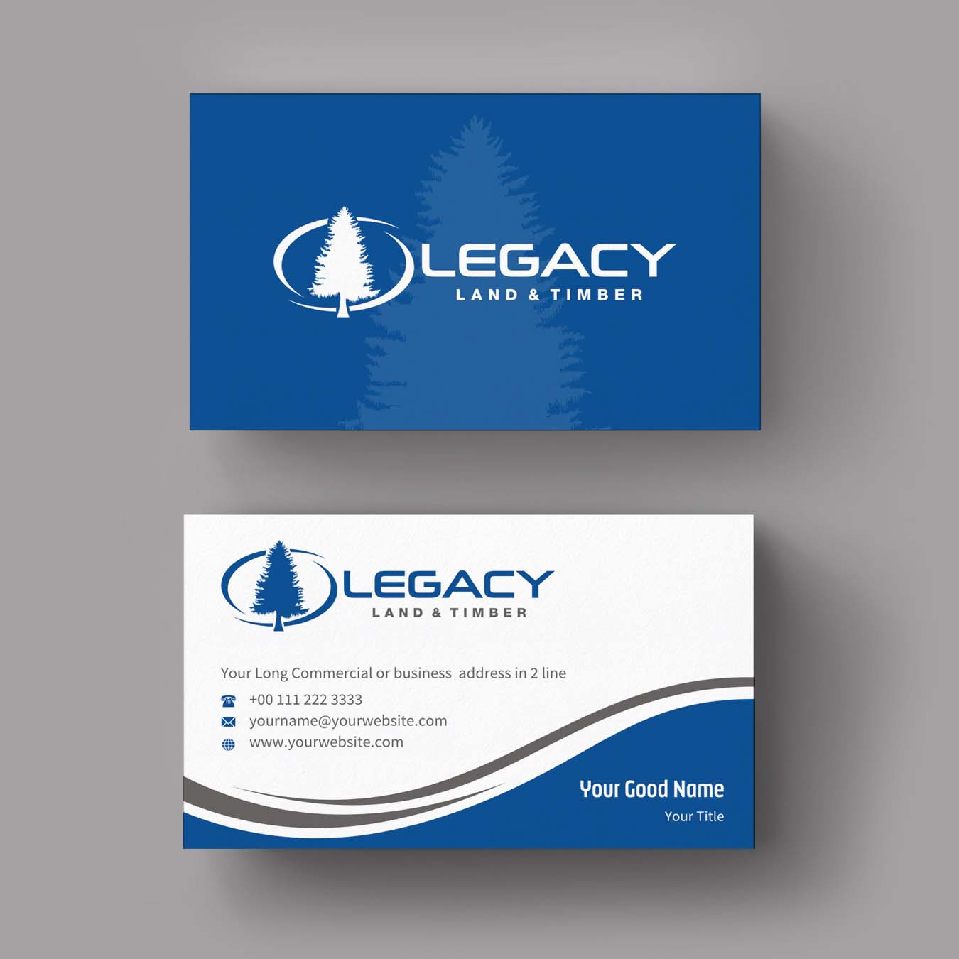 Business Card Design by INDIAN_Ashok for Legacy Land & Timber | Design #10672315