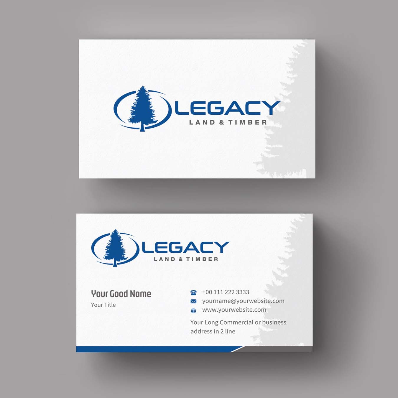 Business Card Design by INDIAN_Ashok for Legacy Land & Timber | Design #10672316