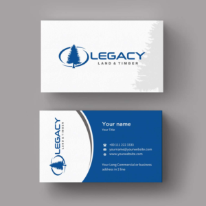Business Card Design by INDIAN_Ashok for Legacy Land & Timber | Design: #10672318