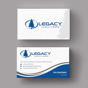 Business Card Design by INDIAN_Ashok for Legacy Land & Timber | Design: #10672319