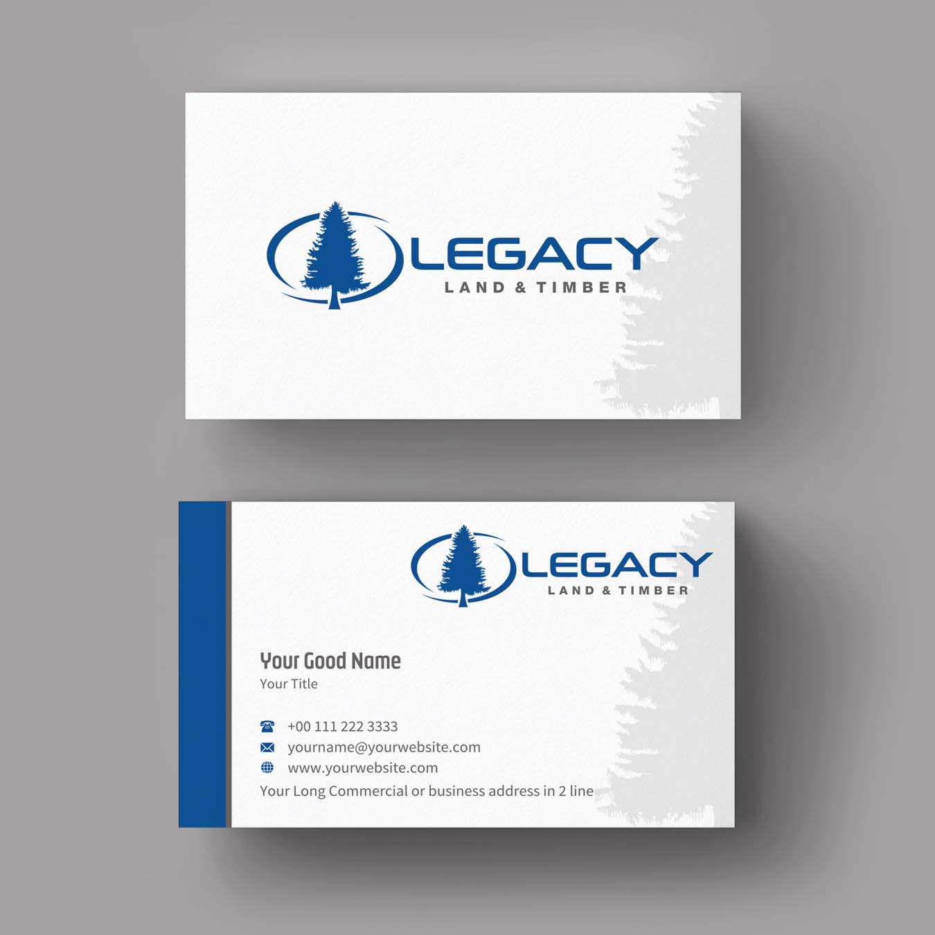 Business Card Design by INDIAN_Ashok for Legacy Land & Timber | Design #10672321