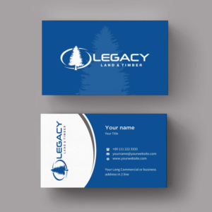 Business Card Design by INDIAN_Ashok for Legacy Land & Timber | Design: #10672323