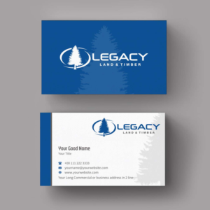 Business Card Design by INDIAN_Ashok for Legacy Land & Timber | Design: #10672324