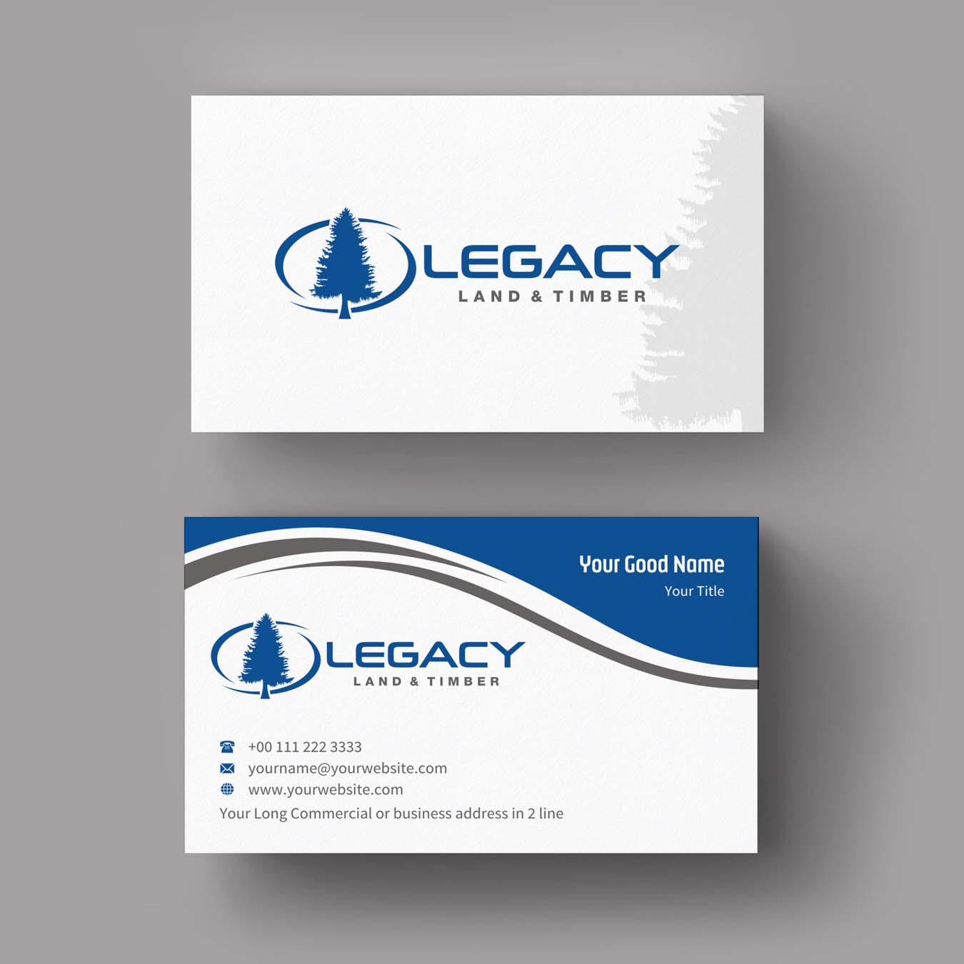 Business Card Design by INDIAN_Ashok for Legacy Land & Timber | Design #10672325