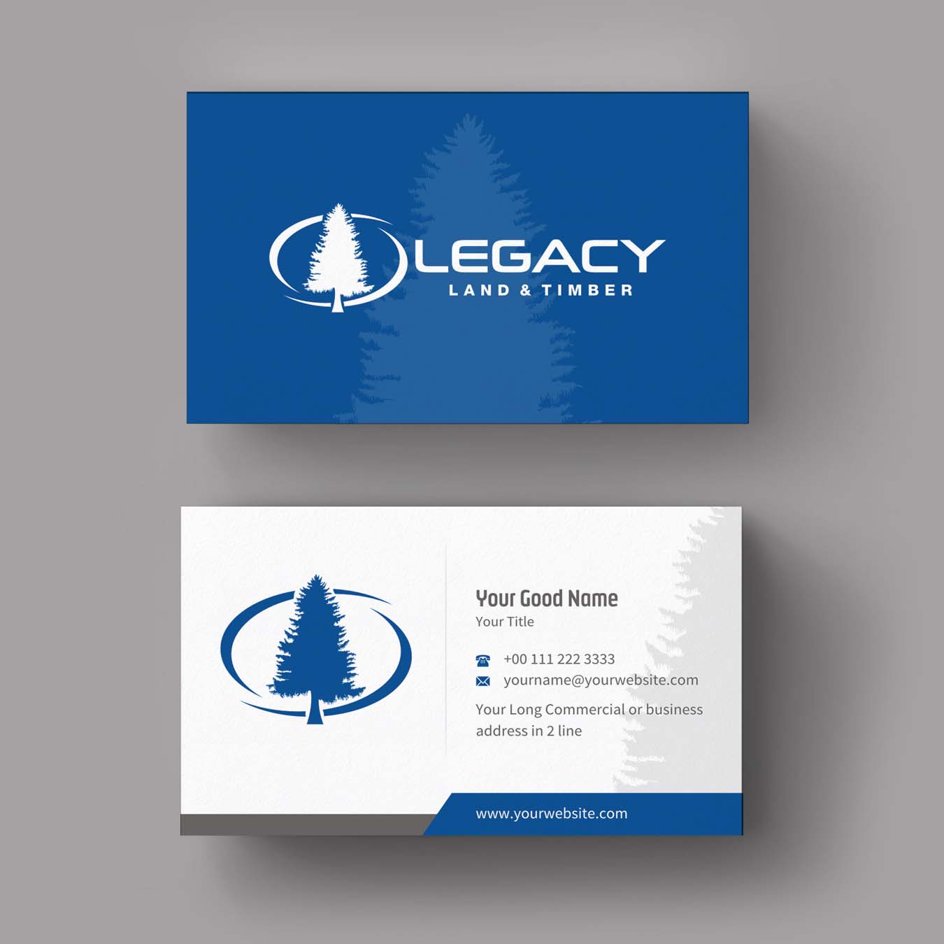 Business Card Design by INDIAN_Ashok for Legacy Land & Timber | Design #10672326