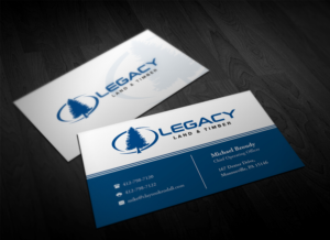Business Card Design by Pointless Pixels India for Legacy Land & Timber | Design: #10668726